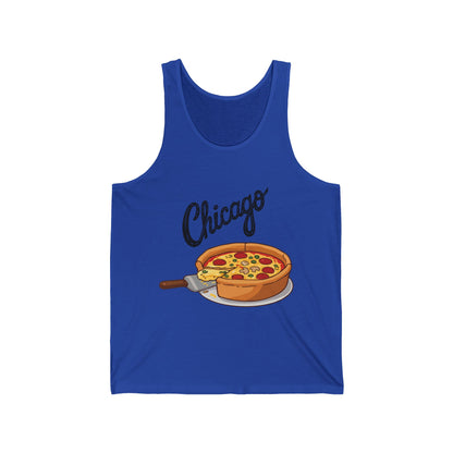 Chicago Men/Unisex Tank Top | Deep Dish Pizza  | True North