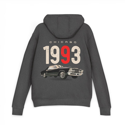Vintage 1993 Chicago Car Hoodie | Retro Automotive Sweatshirt | True North