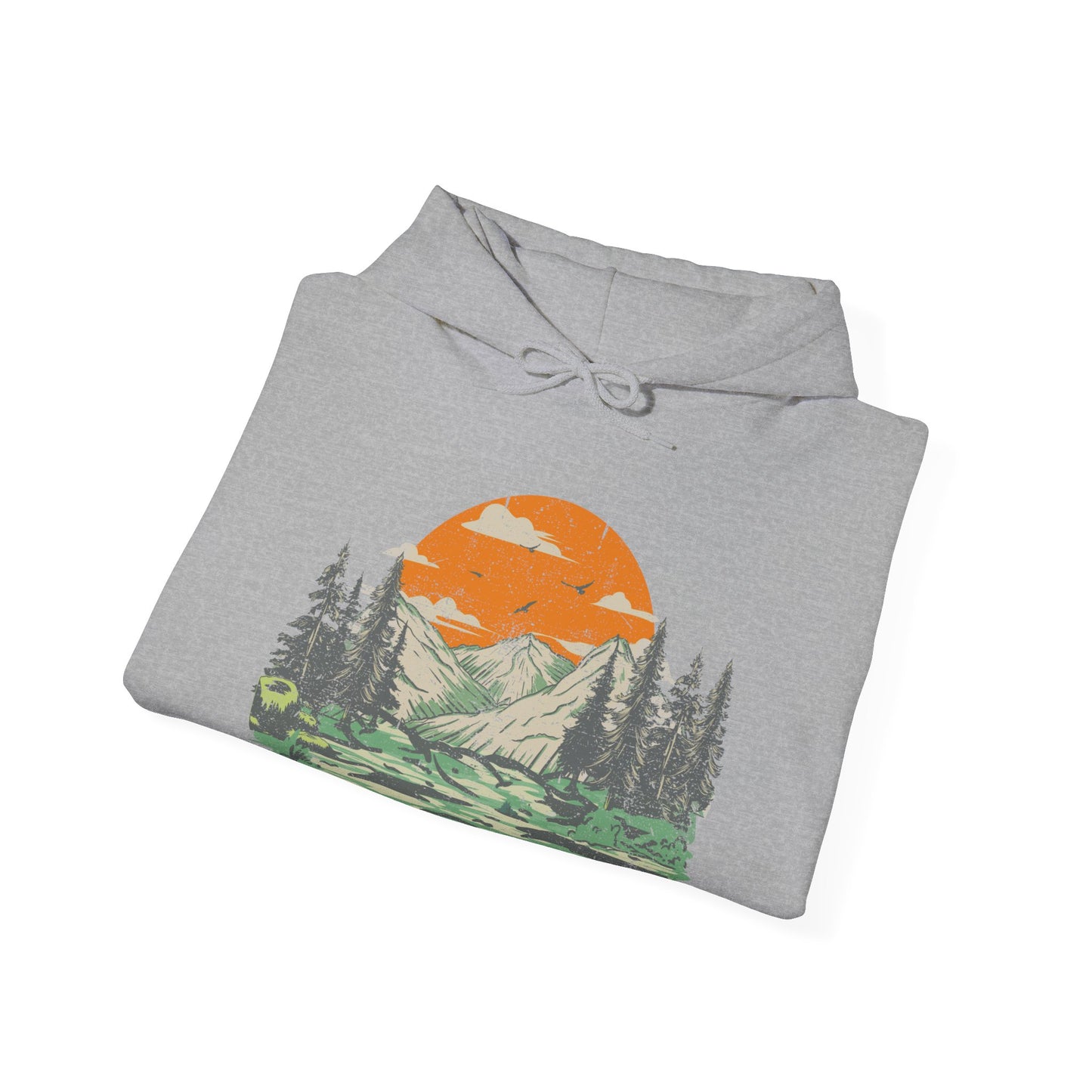 Scenic Design Nature-Inspired Hoodie | Cozy Camping Adventures | True North