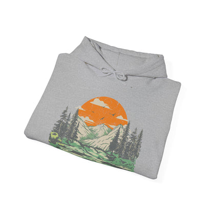 Scenic Design Nature-Inspired Hoodie | Cozy Camping Adventures | True North