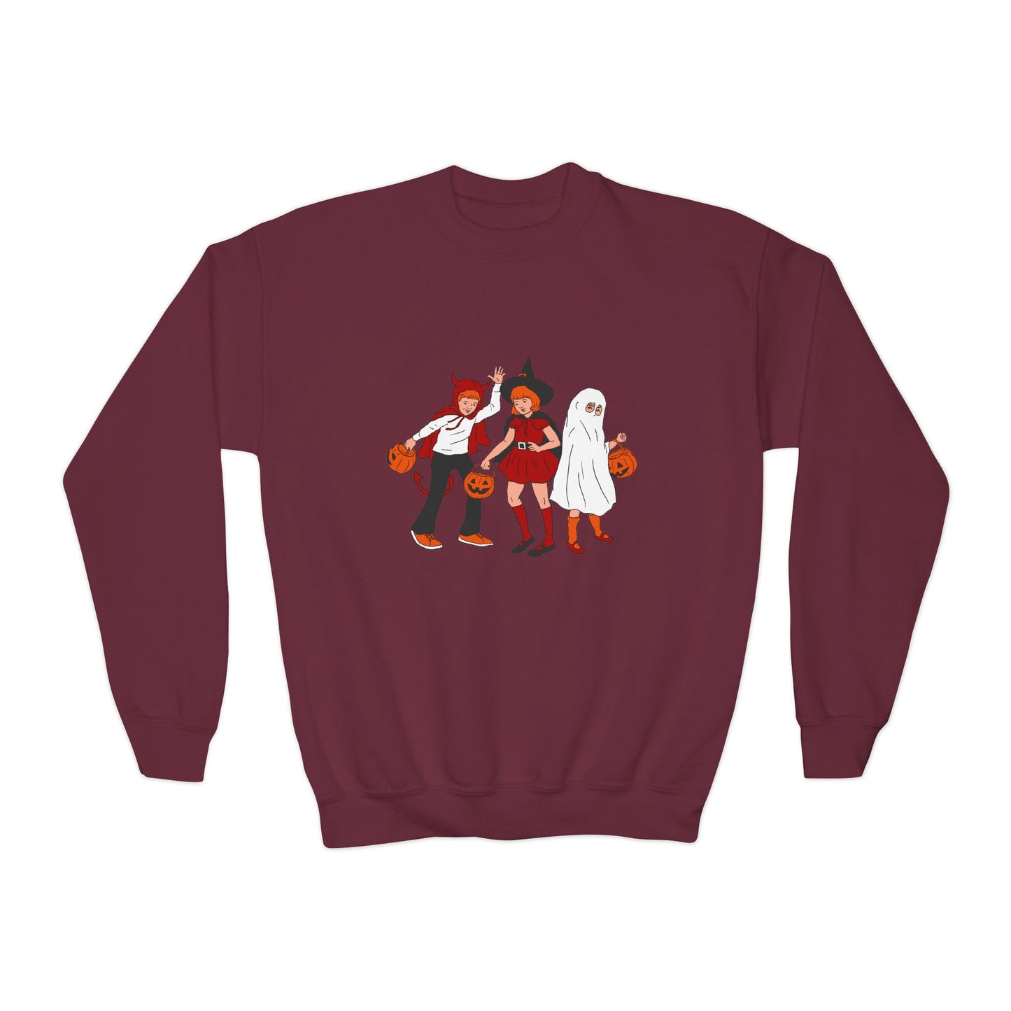 Halloween Kids Crewneck Sweatshirt | Spooky Season Gift | True North