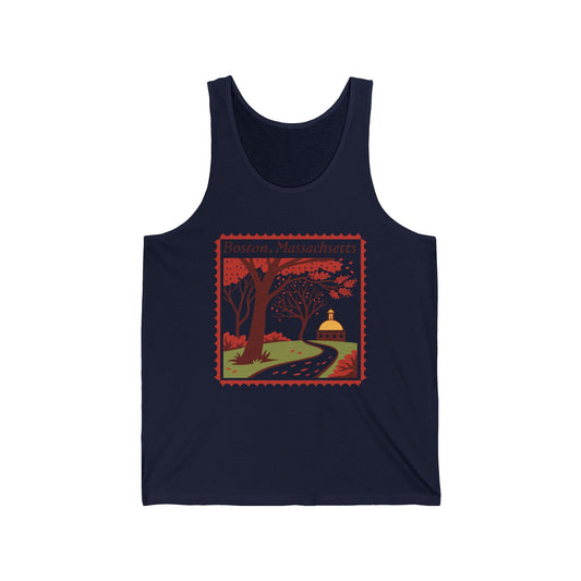 Boston Massachusetts Men/Unisex Tank Top | Soft Feel | True North