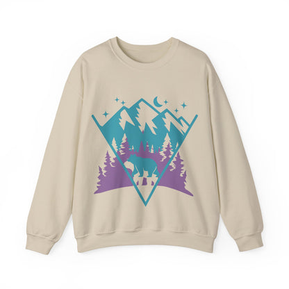 Mountain Adventure Crewneck Sweatshirt | Cozy Outdoor Pullove | True North