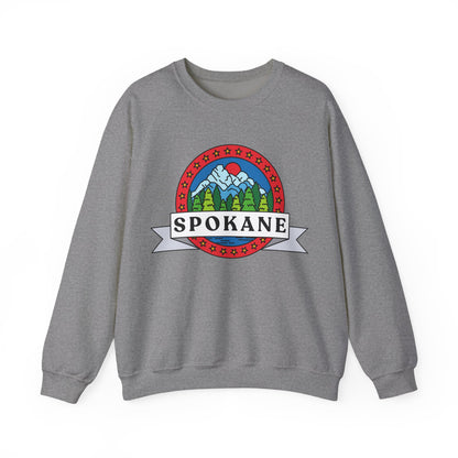 Spokane Mountain Badge Crewneck Sweatshirt