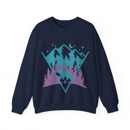 Mountain Adventure Crewneck Sweatshirt | Cozy Outdoor Pullove | True North