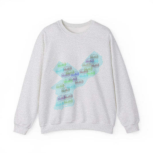Philly's Sub Colorful Graphic Crewneck Sweatshirt | Artsy Pullover | True North