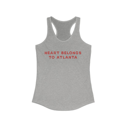 Heart belongs to ATLANTA | Women’s Ideal Racerback Tank | True North