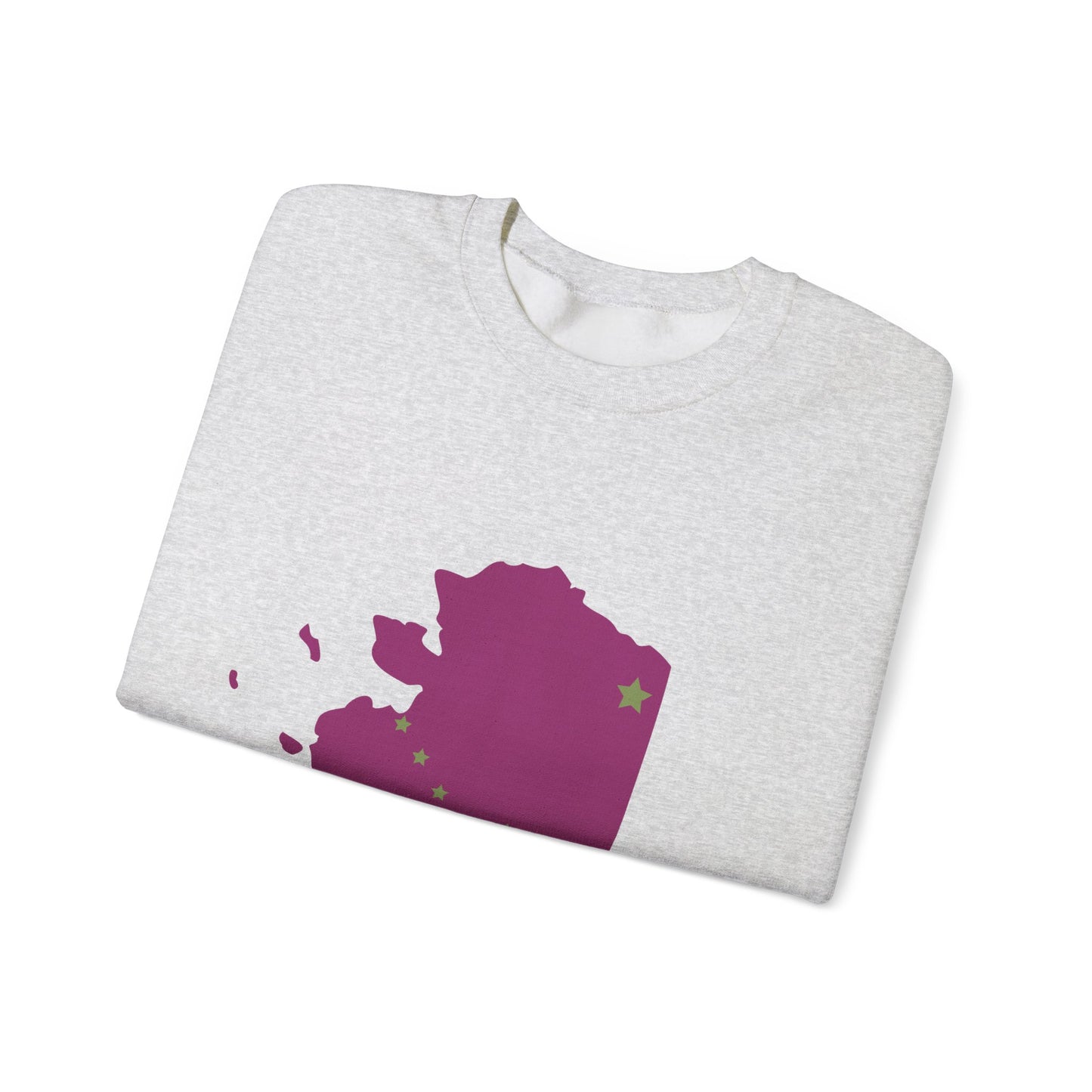 Alaska Map Crewneck Sweatshirt | Cozy Pullover for Travelers | True North