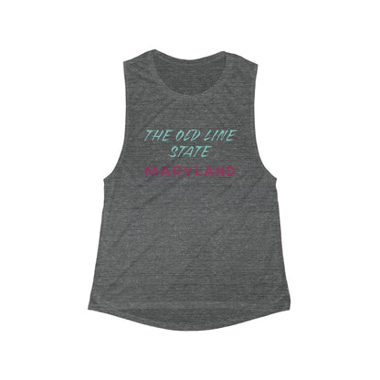 The Old Line State Maryland | Women’s Flowy Scoop Muscle Tank | True North