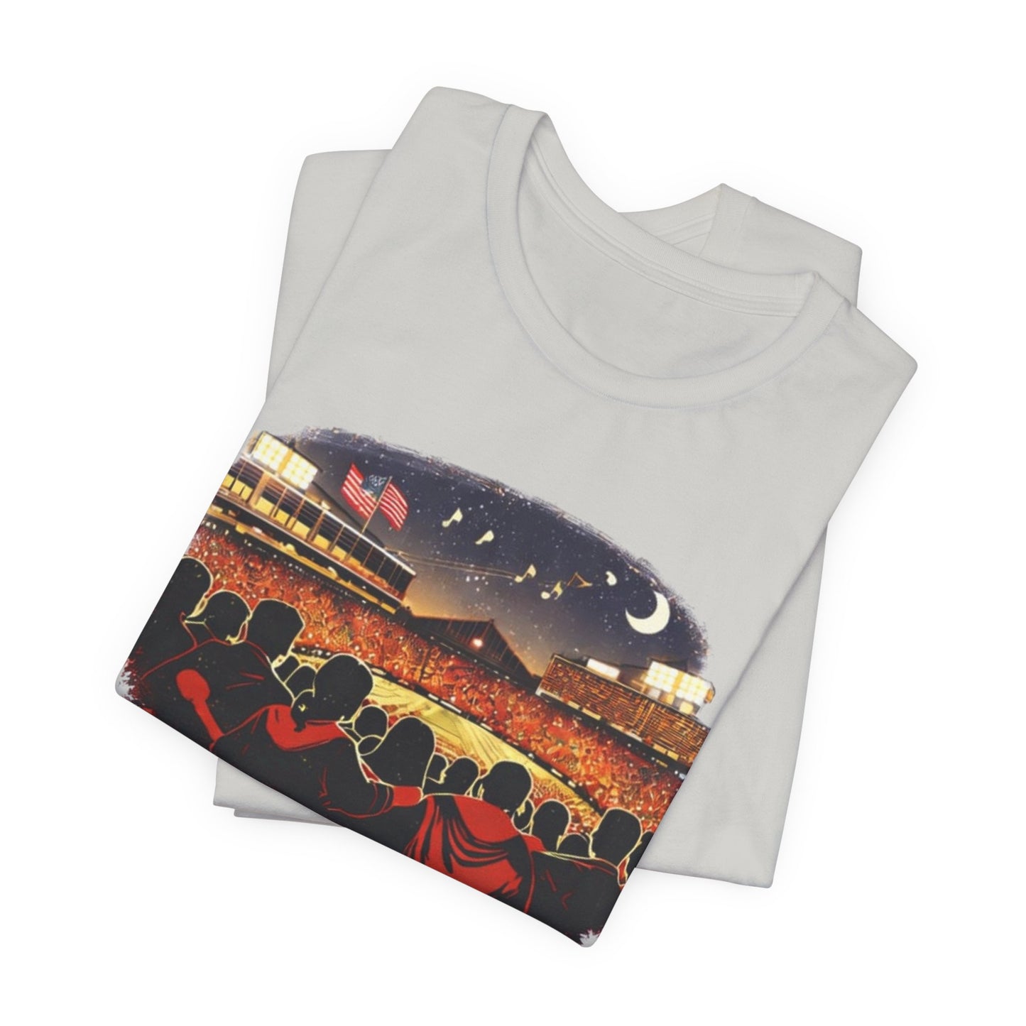 Camp Randall Stadium Football T‑Shirt – Retro Night Game Crew JERSEY Tee MADISON