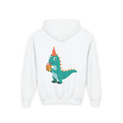 Fun Dinosaur Kids Party Hoodie | Train Design | True North