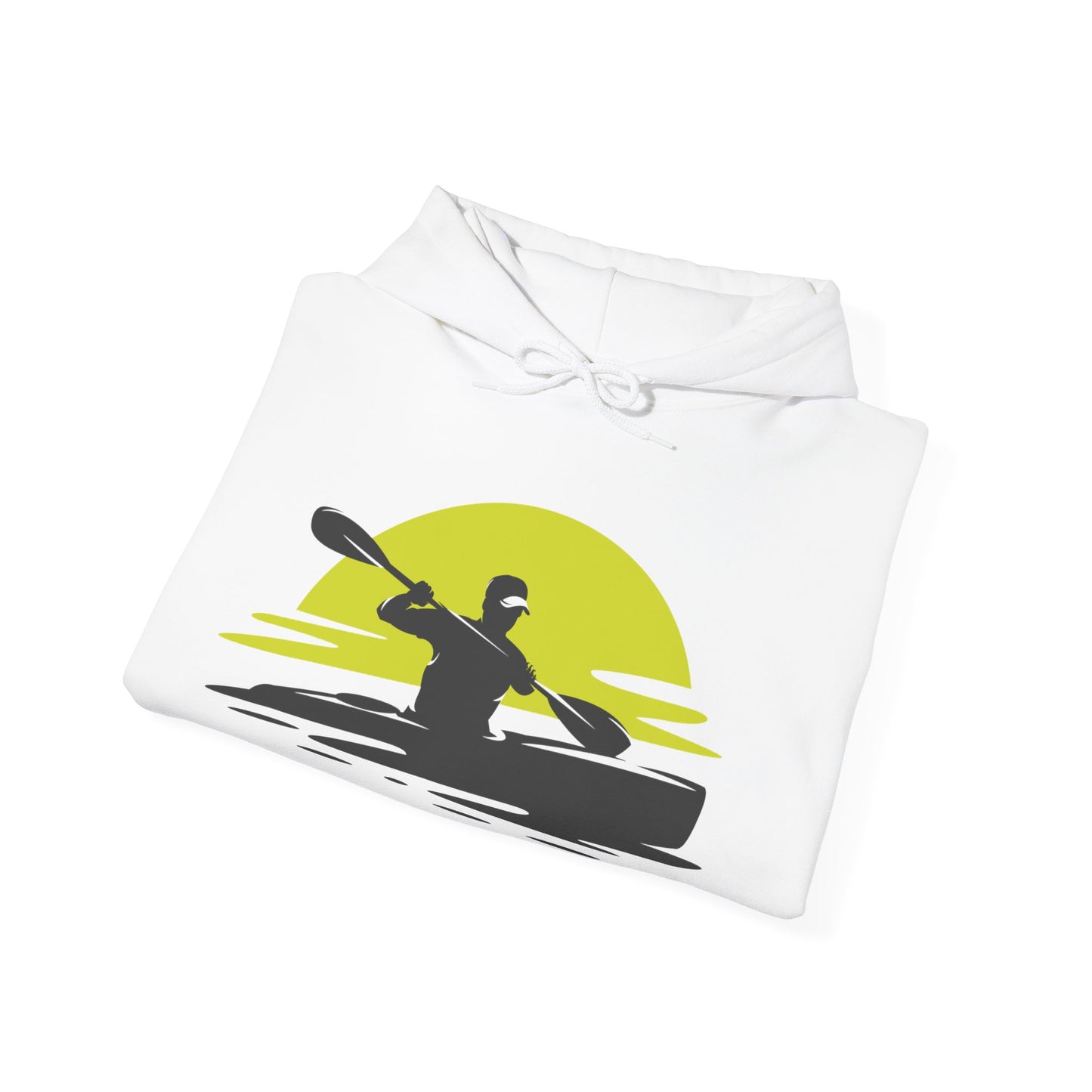 Sunset Kayaker Hooded Sweatshirt | Kayaking Lovers | True North