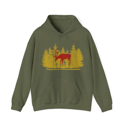 Nature-Inspired Hooded Sweatshirt | Cozy Wilderness Adventures | True North