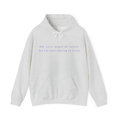 New York Hustles Inspirational Quote Hooded Sweatshirt | True North
