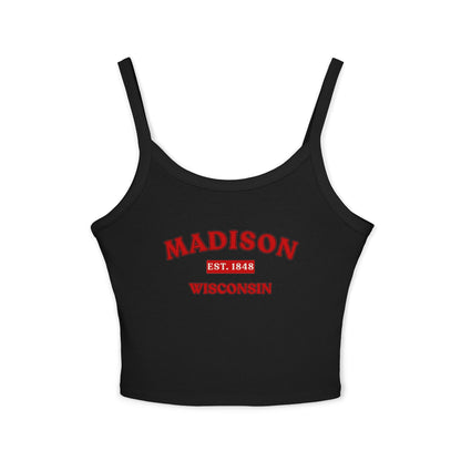 Madison Wisconsin Women Spaghetti Strap Tank Top | Soft Fit | True North