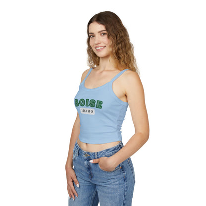Boise Idaho Graphic Tank Top — Women's Spaghetti Strap Crop
