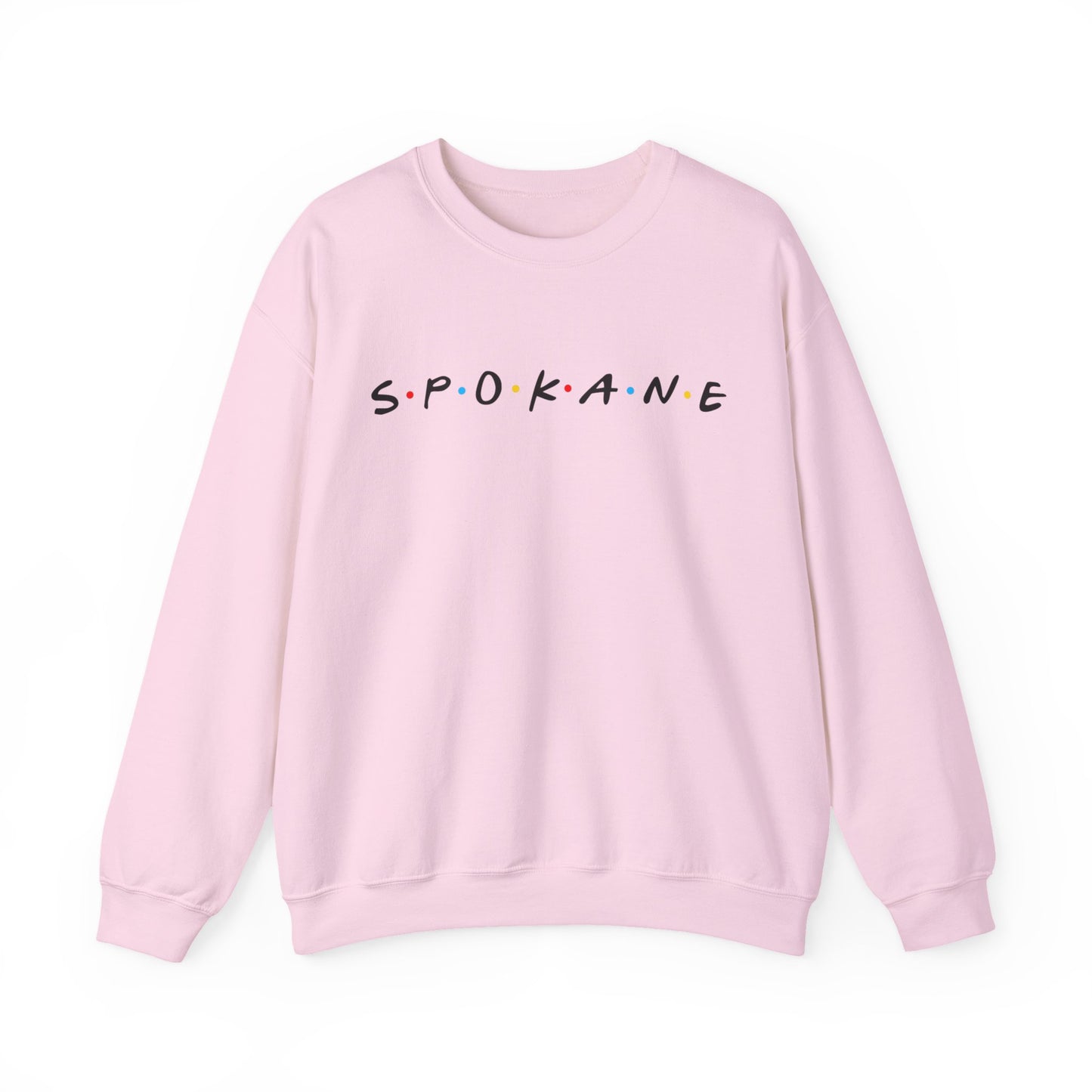 Spokane Crewneck Sweatshirt — Minimal City Name Pullover