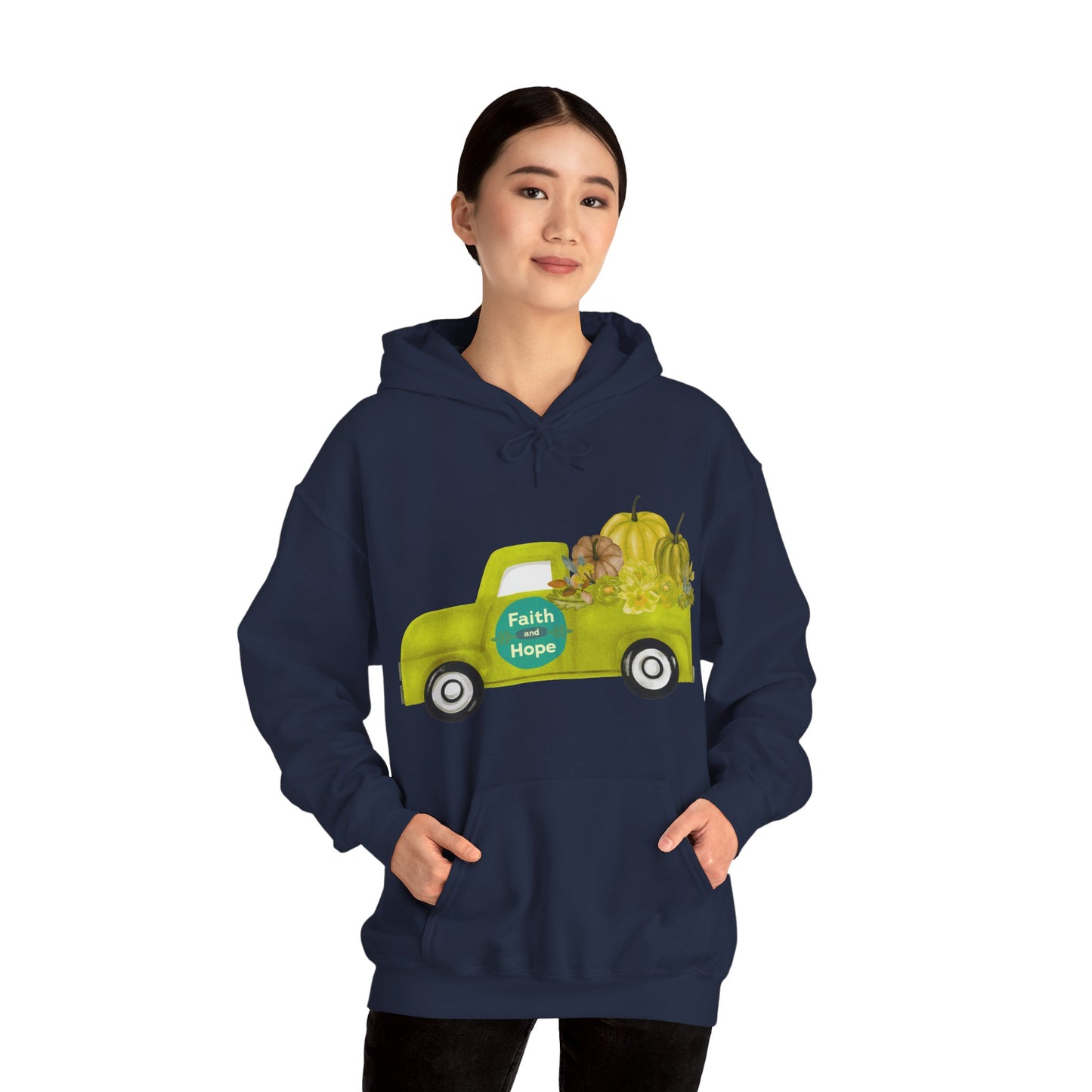 Faith & Hope Vintage Truck Hoodie | Autumn Wardrobe | True North