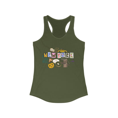 New York | Women’s Ideal Racerback Tank | True North