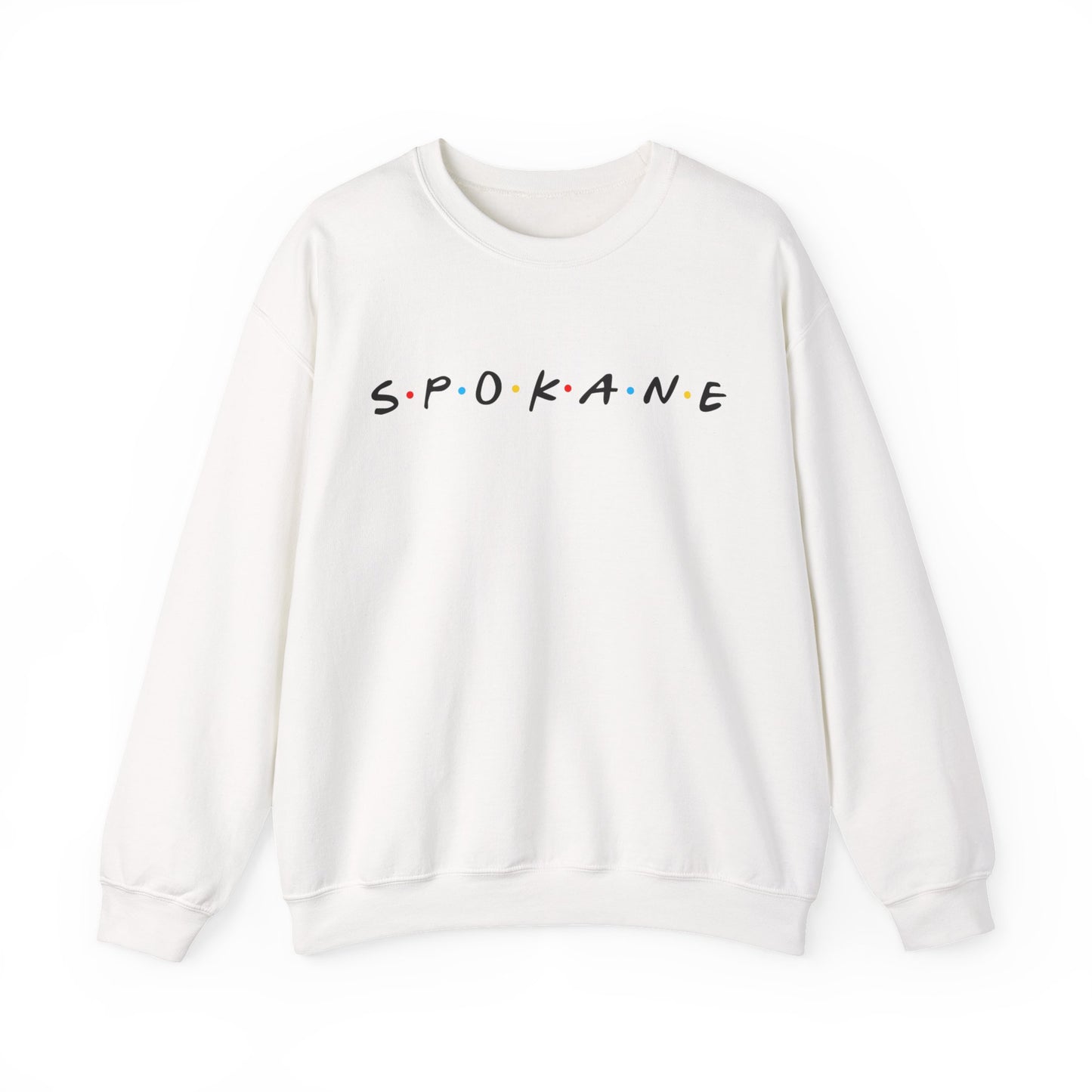 Spokane Crewneck Sweatshirt — Minimal City Name Pullover