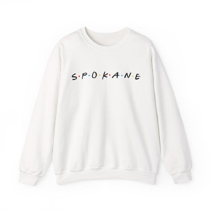 Spokane Crewneck Sweatshirt — Minimal City Name Pullover