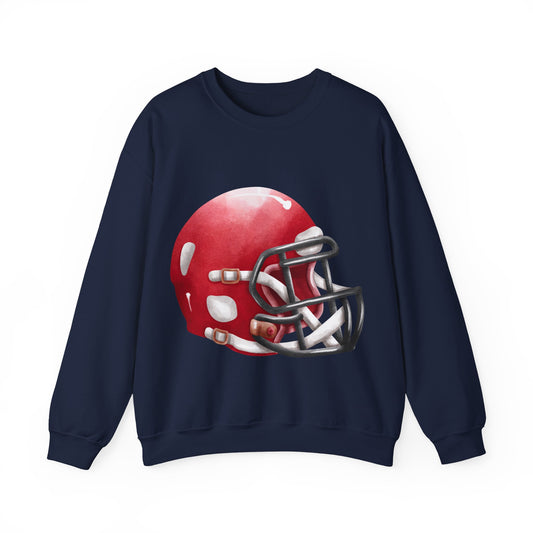 Football Helmet Crewneck Sweatshirt | Athletes and Game Day | True North