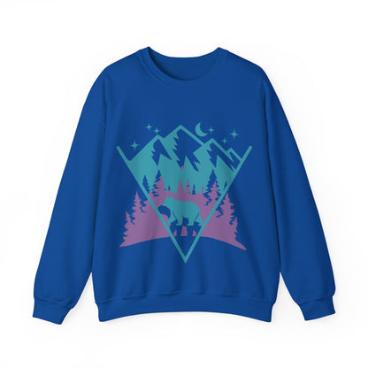 Mountain Adventure Crewneck Sweatshirt | Cozy Outdoor Pullove | True North