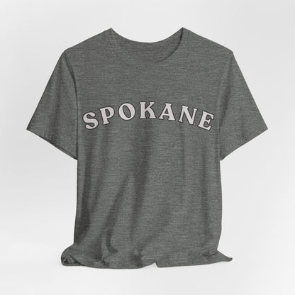 Spokane Retro Arch T-Shirt — Vintage College Style Tee