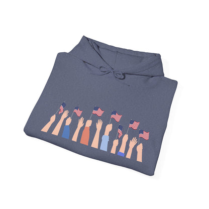 Patriotic Unisex Hoodie, Perfect for Celebrations, Casual Wear, Independence Day, Gifts for Friends and Family