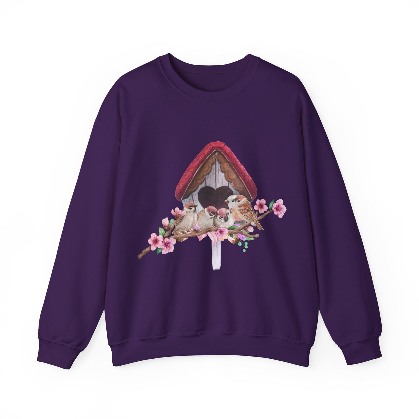 Cozy Birdhouse Crewneck Sweatshirt | Heavy Blend Pullover | True North