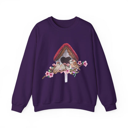 Cozy Birdhouse Crewneck Sweatshirt | Heavy Blend Pullover | True North