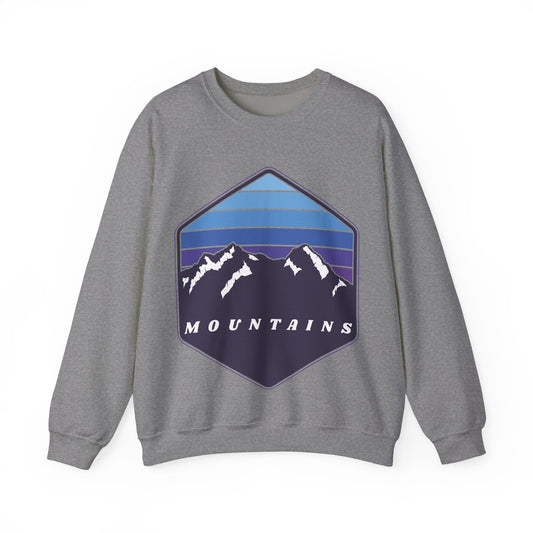 Mountain Adventure Crewneck Sweatshirt | Cozy Nature Vibes | True North
