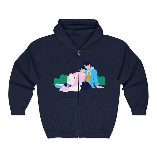 Cozy Couple Hoodie | Romantic Zip Sweatshirt | True North