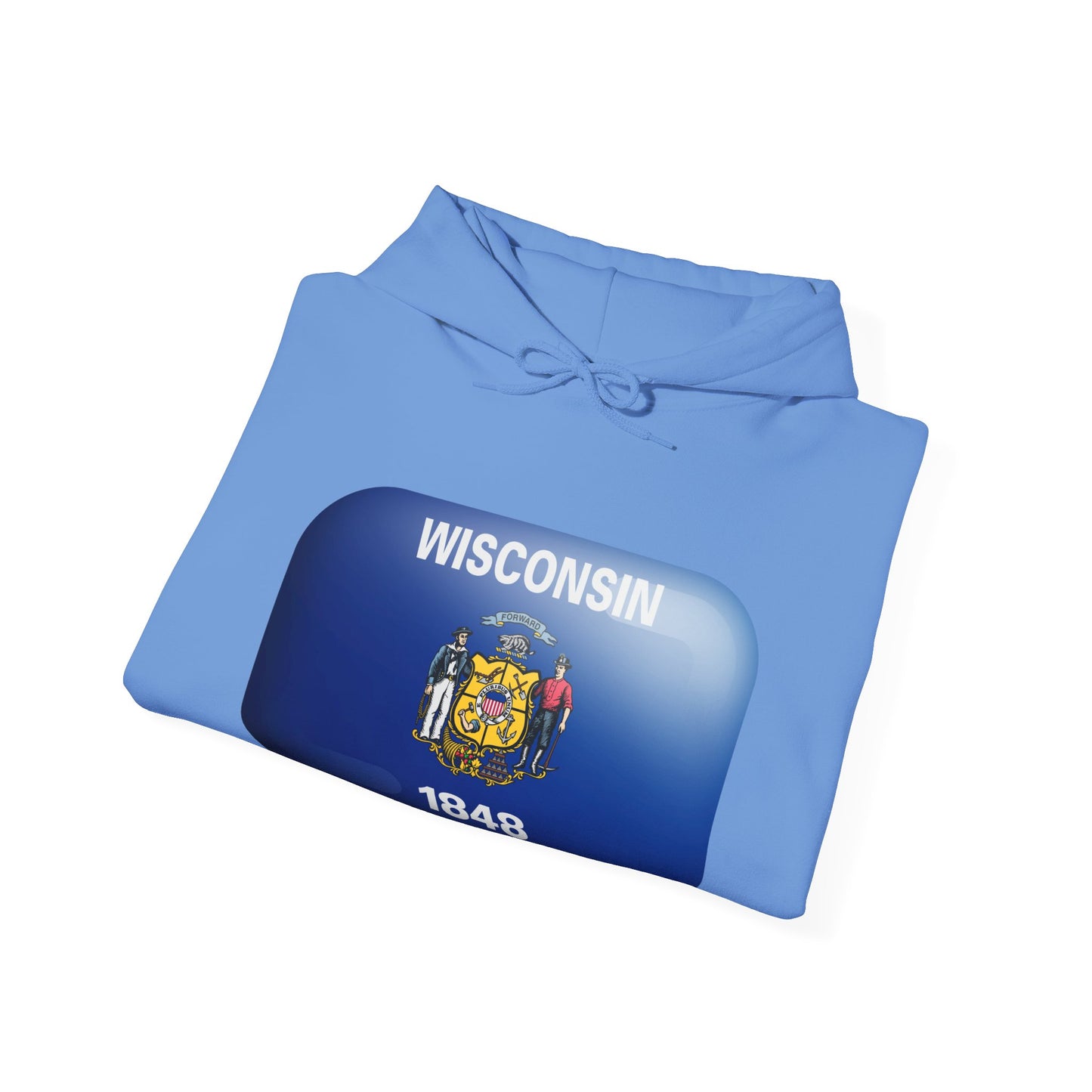 Madison Wisconsin Flag Hoodie Men/Unisex 1848 | Comfort Blend | True North