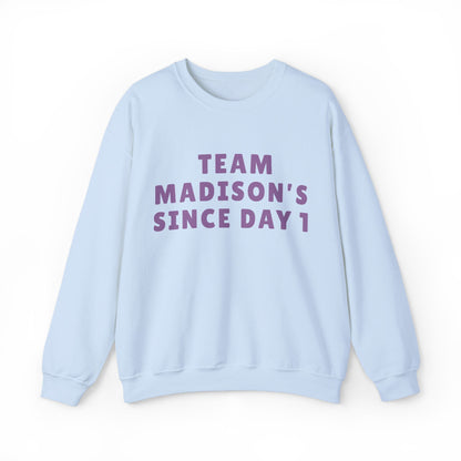 Madison Team Madison Since Day 1 Unisex Sweatshirt | Soft Cotton Fit | True North