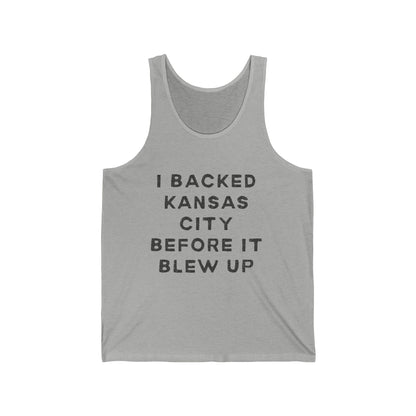 Kansas City Men/Unisex Tank Top | Retro Soft Jersey | True North