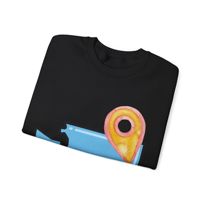 SPOKANE Sweatshirt with Location Pin – Cute Travel/Local Pride Crewneck