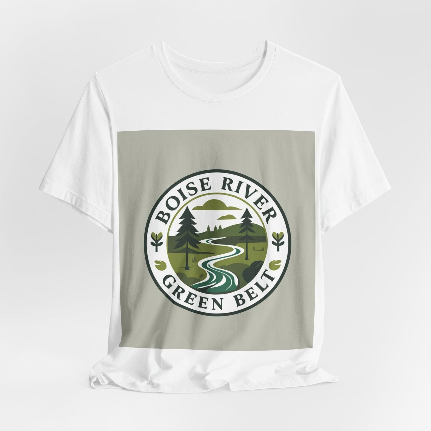 Boise River Green Belt Tee — Scenic River Nature T-Shirt