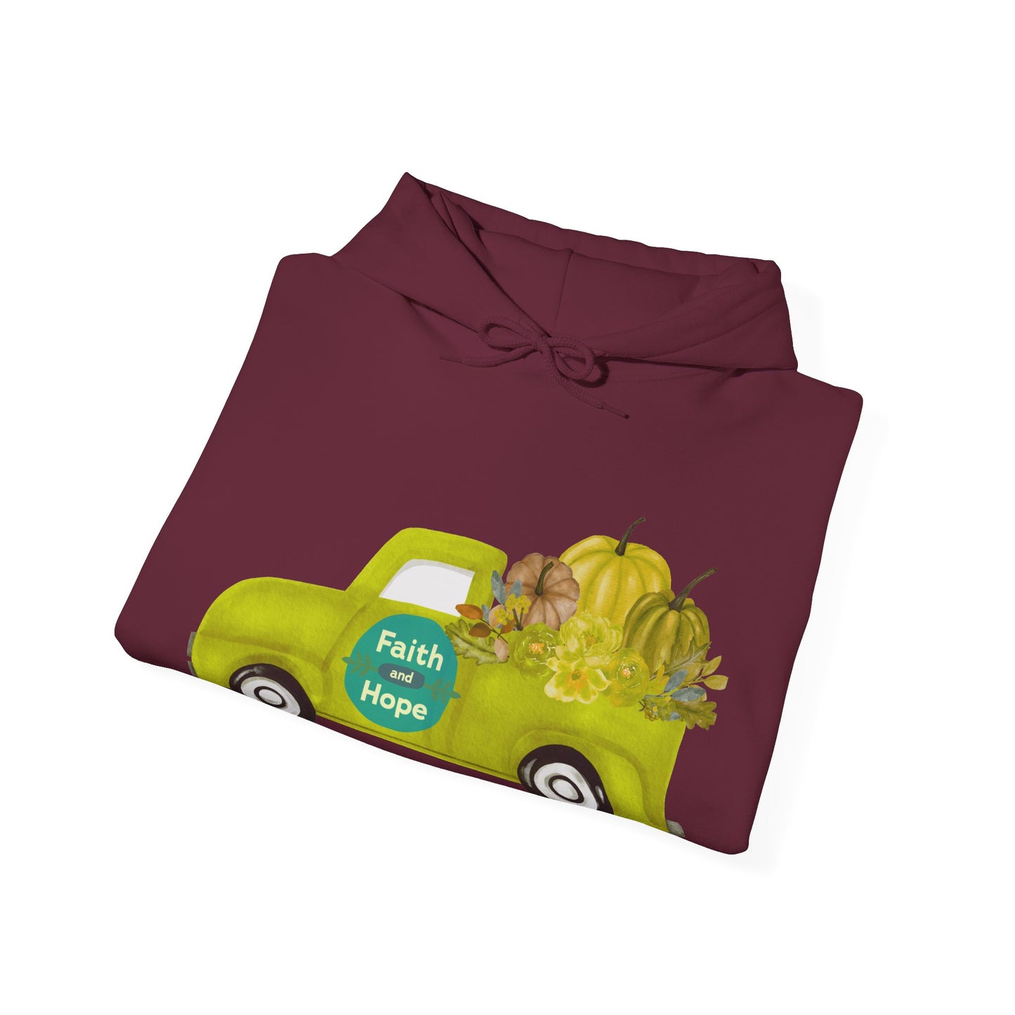 Faith & Hope Vintage Truck Hoodie | Autumn Wardrobe | True North