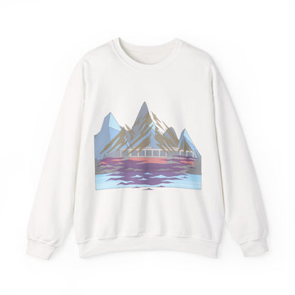 Mountain Reflection Crewneck Sweatshirt | Adventure and Nature Lovers | True North
