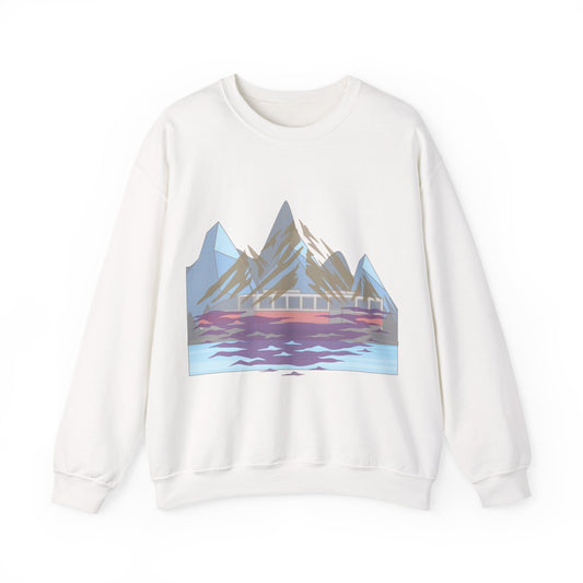 Mountain Reflection Crewneck Sweatshirt | Adventure and Nature Lovers | True North