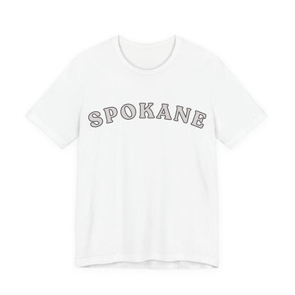Spokane Retro Arch T-Shirt — Vintage College Style Tee