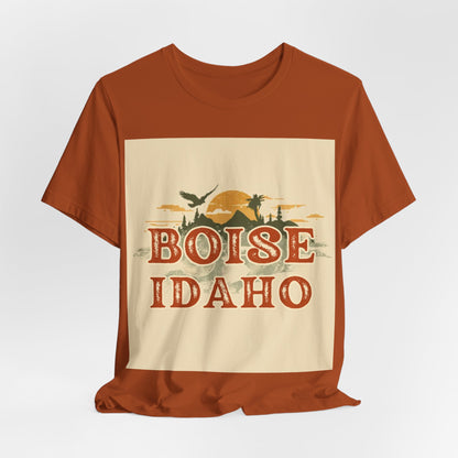 Boise Idaho Retro Sunset T-Shirt