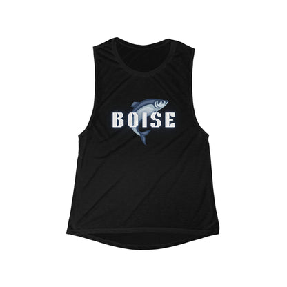 Boise Fish Graphic Tank — Women's Flowy Scoop Muscle Tank