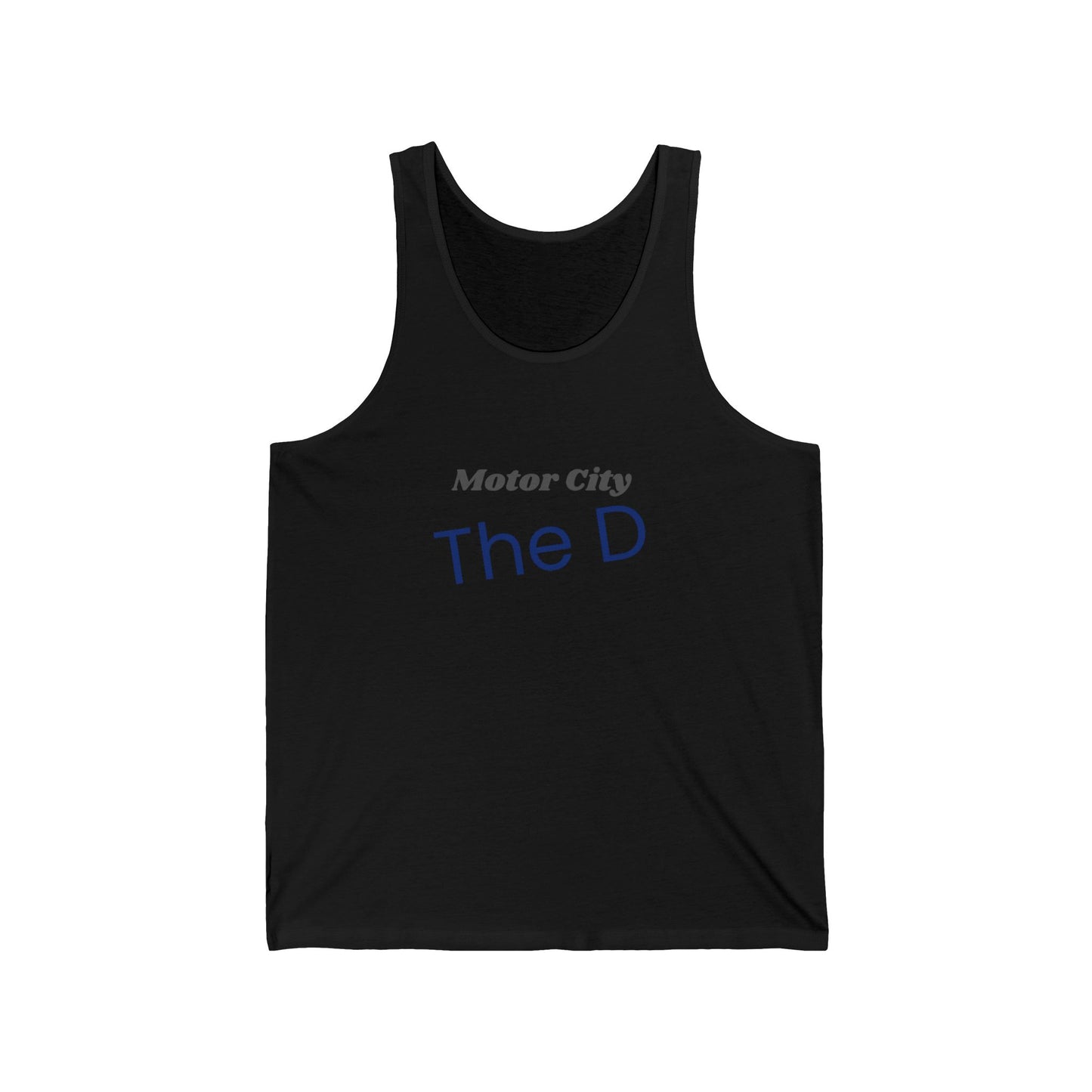Motor City The D Men/Unisex Tank Top | Lightweight Soft Cotton | True North