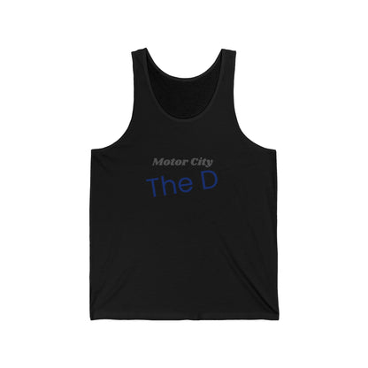 Motor City The D Men/Unisex Tank Top | Lightweight Soft Cotton | True North