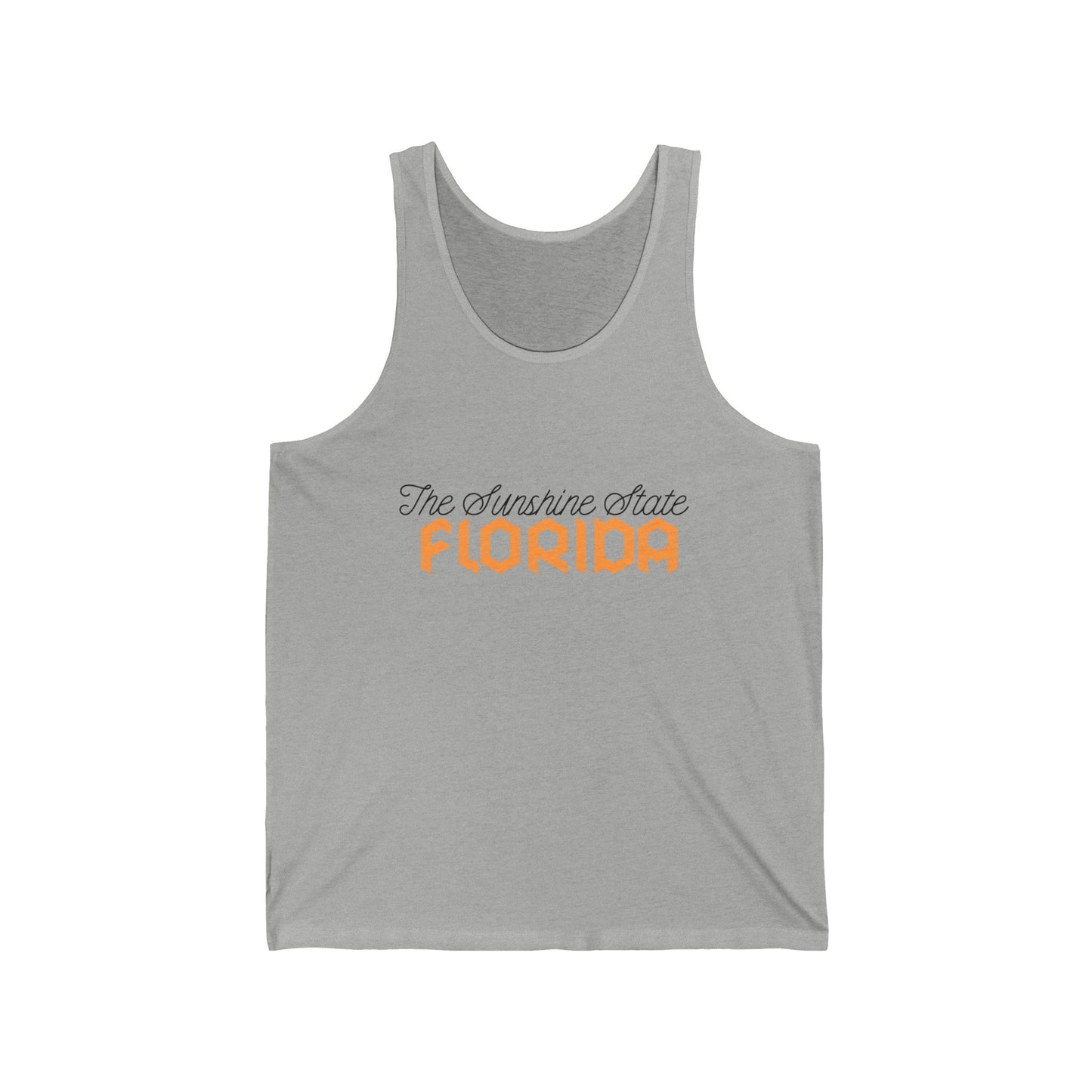 Orlando Retro Script Florida Men/Unisex Tank Top | Orange Graphic Soft Cotton | True North