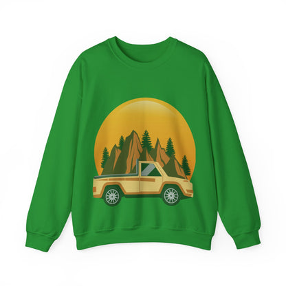 Adventure Truck Graphic Sweatshirt | Cozy Pullover for Outdoor Lovers | True North