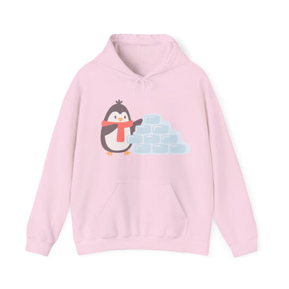 Cozy Penguin Hoodie | Winter Sweatshirt with Cute Holiday Theme | True North
