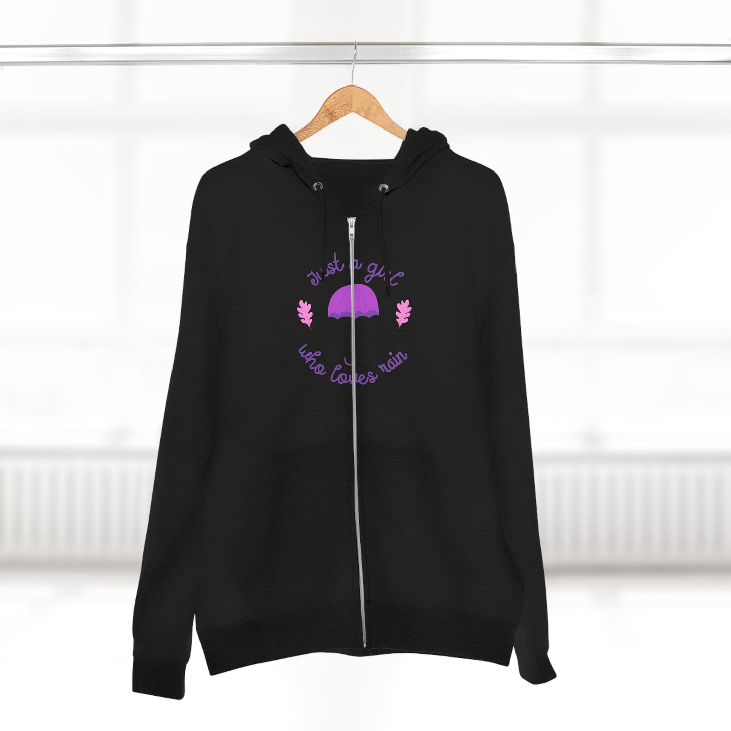 Cozy Zip Hoodie with Umbrella Design | Comfortable Layering | True North